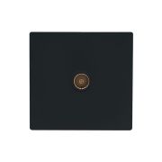 Розетка 1-мест. TV оконечная черн. бархат LEZARD 752-4200-130