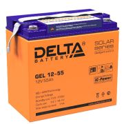 Аккумулятор GEL 12В 55А.ч GEL 12-55 Delta 4614010140013